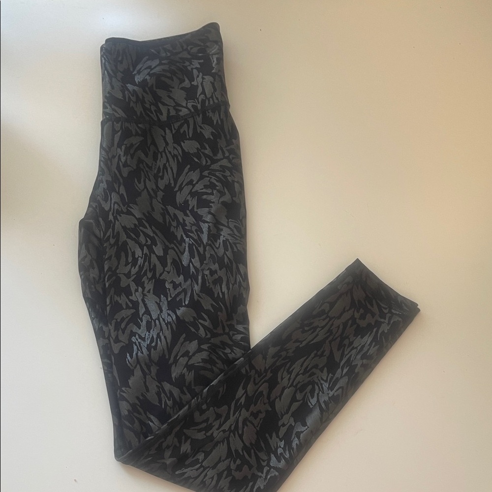 Black Patterned Leggings